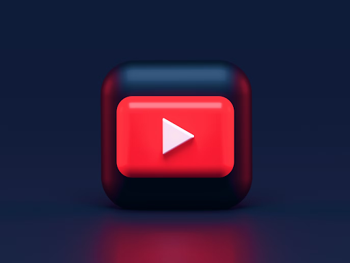The YouTube logo in a polished 3D style
